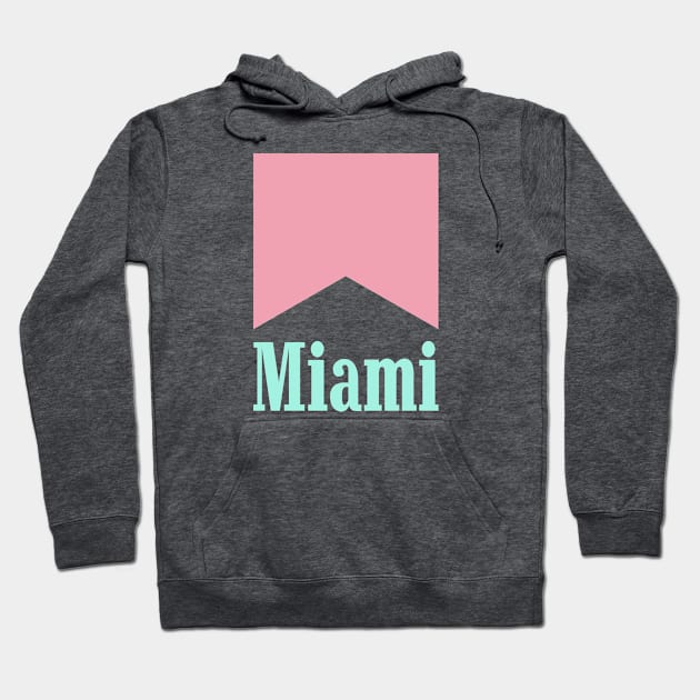 Light Up Miami - Solid Color Logo Hoodie by Eric Sylvester